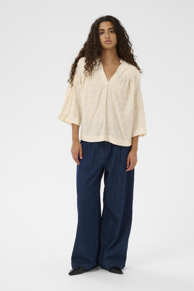 SLEneya Printed Blouse Parchment Ditsy Print - 304532 - 30408899 Thumbnail