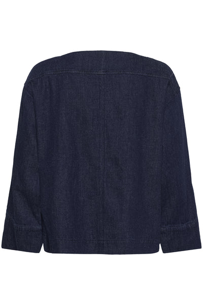 SLChaman Blouse LS Dark Blue Denim - 301728 - 30408900 Thumbnail