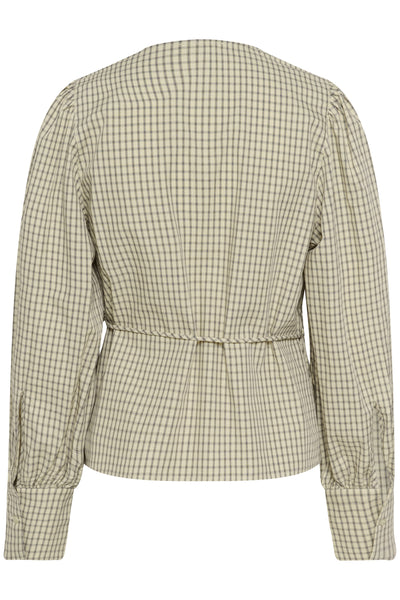 SLSivah Oriana Blouse Parchment Checks - 304511 - 30408902 Thumbnail