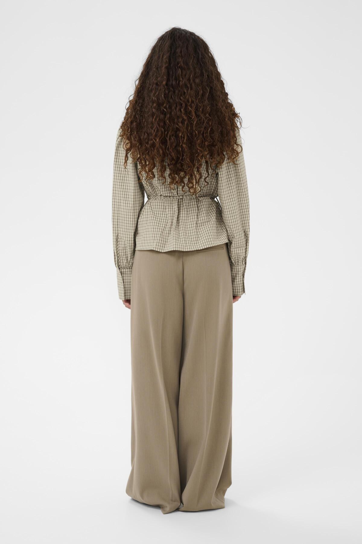 SLSivah Oriana Blouse Parchment Checks - 304511 - 30408902