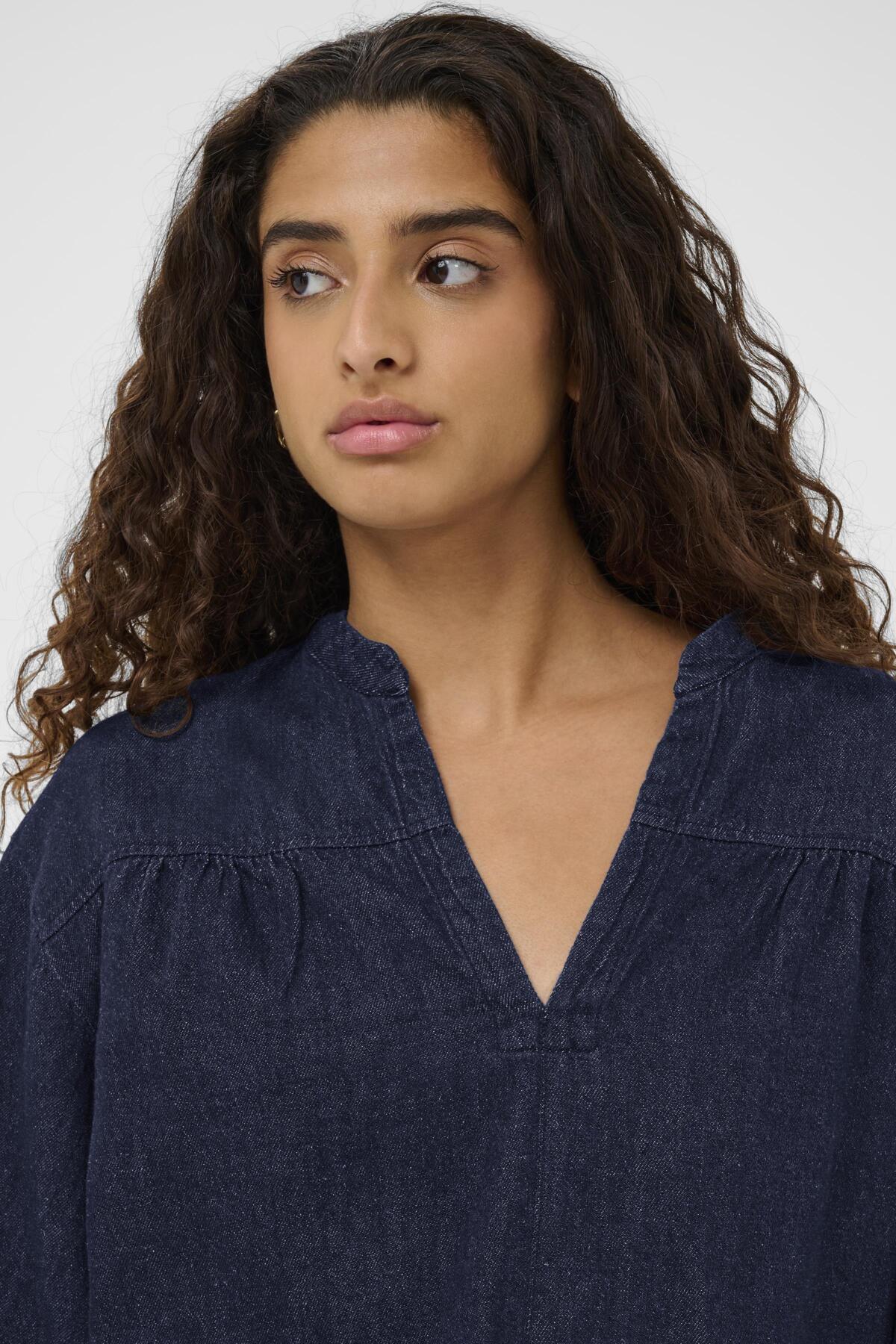SLChaman Toledo Blouse 3/4 Dark Blue Denim - 301728 - 30408903