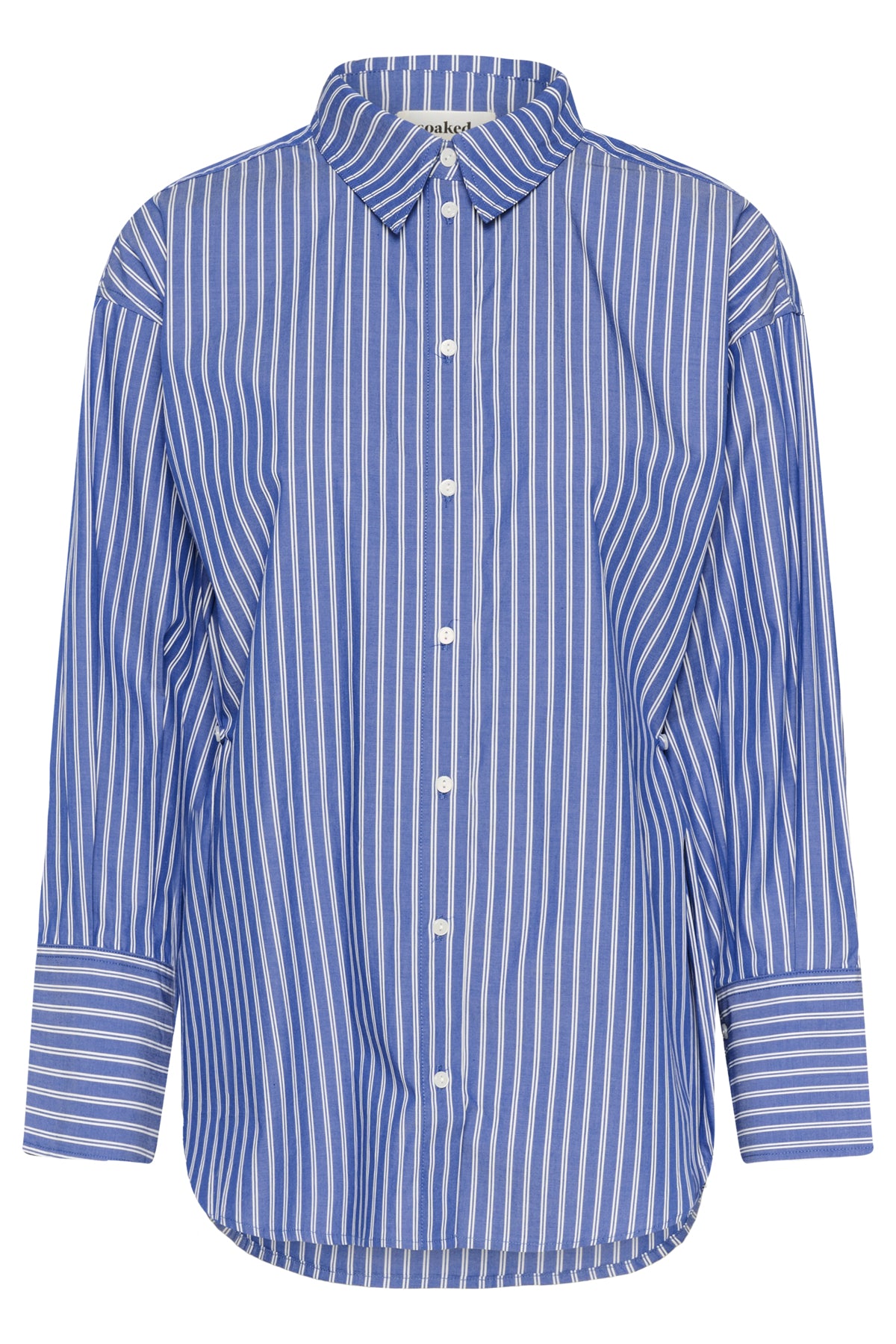 SLCalken Shirt LS Nouvean Navy Stripe - 304530 - 30408906