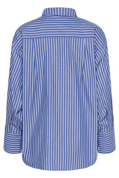 SLCalken Shirt LS Nouvean Navy Stripe - 304530 - 30408906 Thumbnail