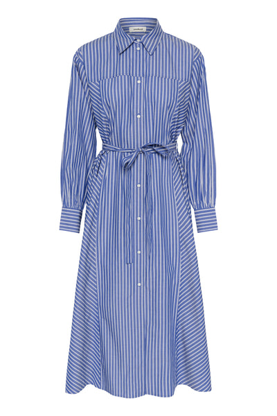 SLCalken Shirt Dress LS Nouvean Navy Stripe - 304530 - 30408913 Thumbnail