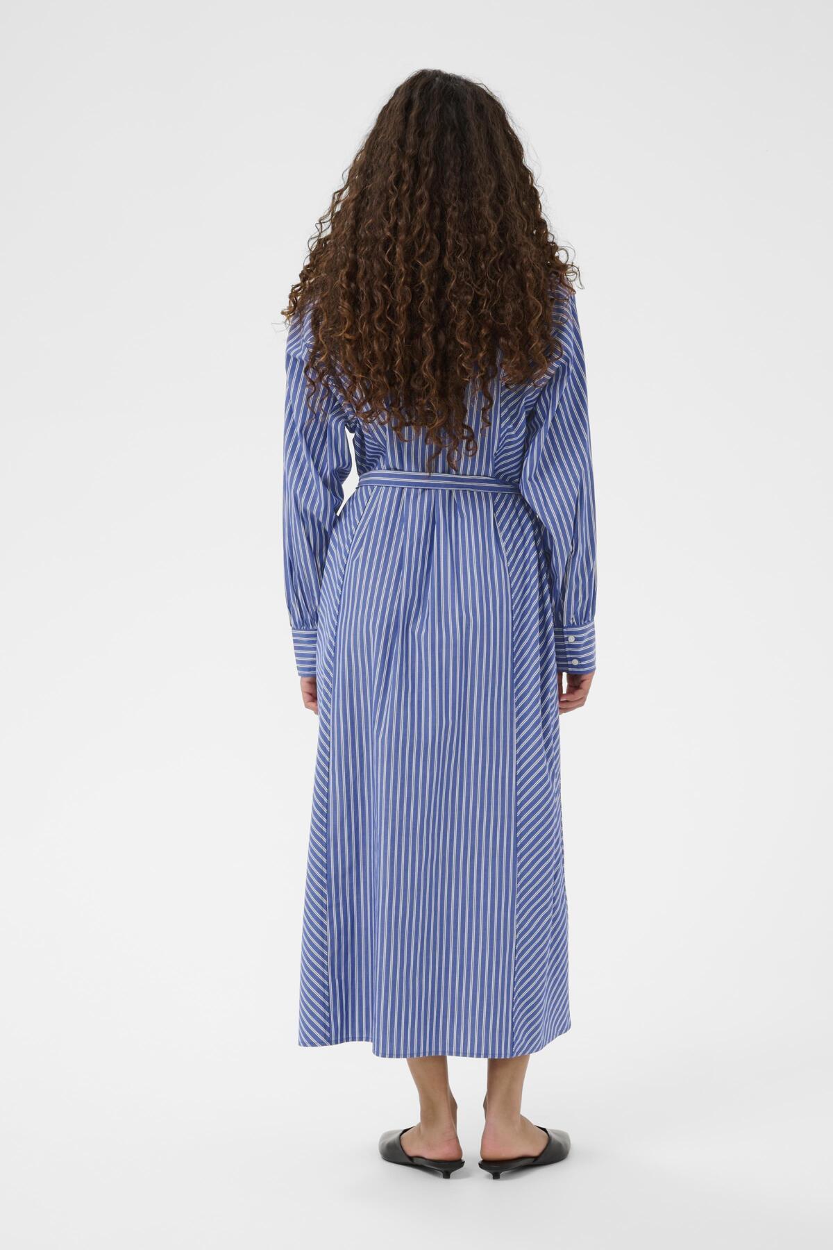 SLCalken Shirt Dress LS Nouvean Navy Stripe - 304530 - 30408913