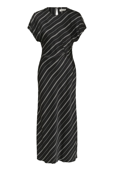 SLMarcela Mirmir Printed Dress Black W White Stripes - 304533 - 30408920 Thumbnail