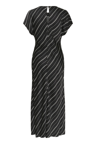 SLMarcela Mirmir Printed Dress Black W White Stripes - 304533 - 30408920 Thumbnail