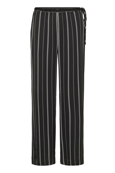 SLMarcela Printed Pants Black W White Stripes - 304533 - 30408923 Thumbnail