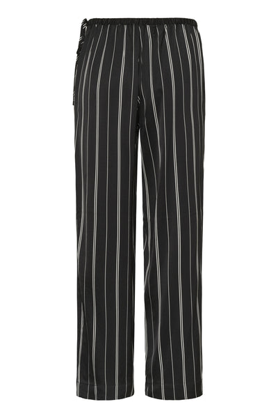 SLMarcela Printed Pants Black W White Stripes - 304533 - 30408923 Thumbnail