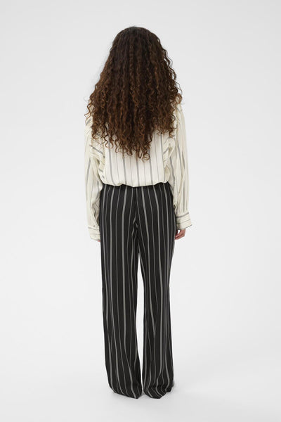 SLMarcela Printed Pants Black W White Stripes - 304533 - 30408923 Thumbnail