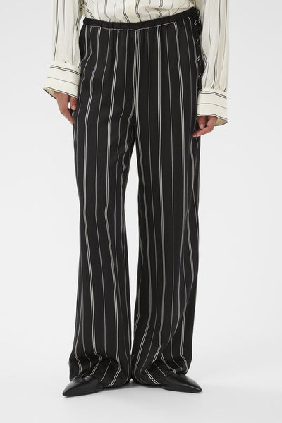 SLMarcela Printed Pants Black W White Stripes - 304533 - 30408923 Thumbnail