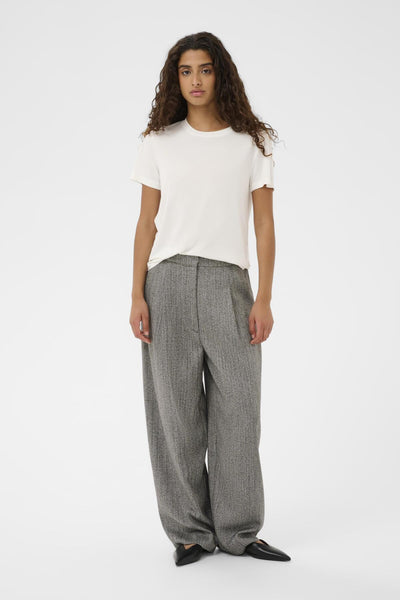 SLNanine Barrel Pants Grey Herringbone - 304513 - 30408925 Thumbnail