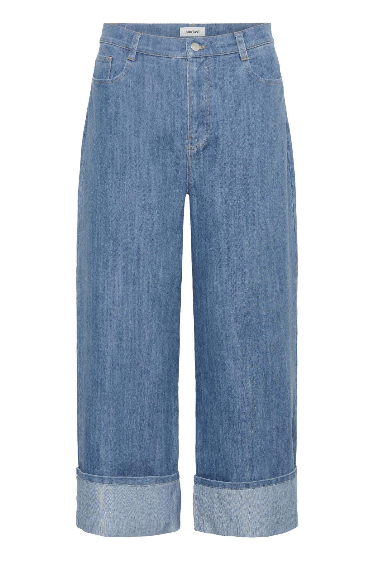 SLNinnie Fold-Up Jeans Medium Blue Denim - 301130 - 30408928