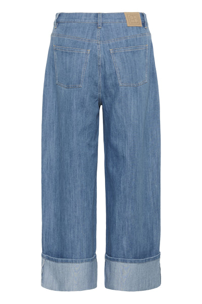 SLNinnie Fold-Up Jeans Medium Blue Denim - 301130 - 30408928 Thumbnail