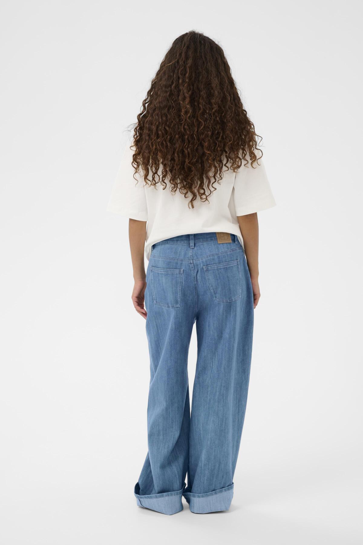 SLNinnie Fold-Up Jeans Medium Blue Denim - 301130 - 30408928