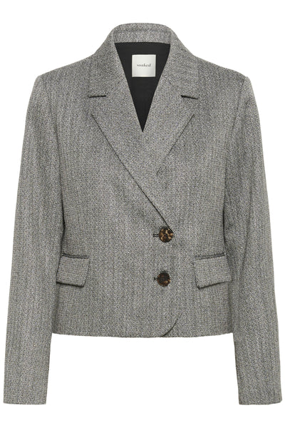 SLNanine Blazer Grey Herringbone - 304513 - 30408933 Thumbnail