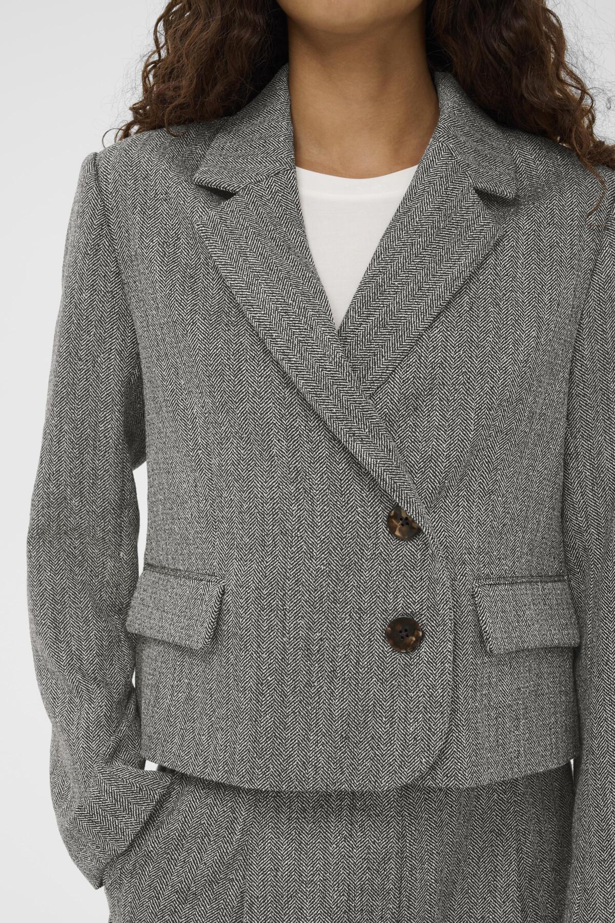 SLNanine Blazer Grey Herringbone - 304513 - 30408933