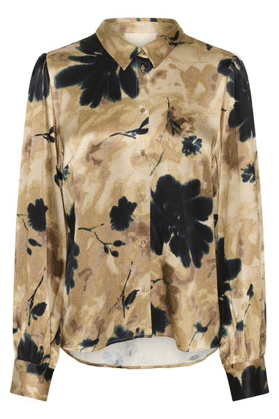 SLRiyan Paris Print Shirt Timberwolf Watercolor Print - - 30408945 Thumbnail