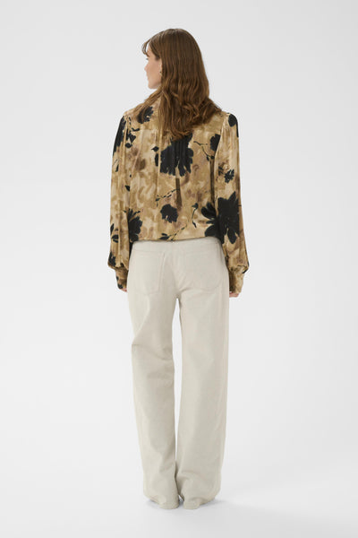 SLRiyan Paris Print Shirt Timberwolf Watercolor Print - - 30408945 Thumbnail