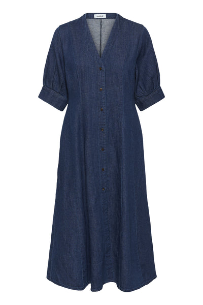SLChaman Daria Dress Dark Blue Denim - 301728 - 30408962 Thumbnail