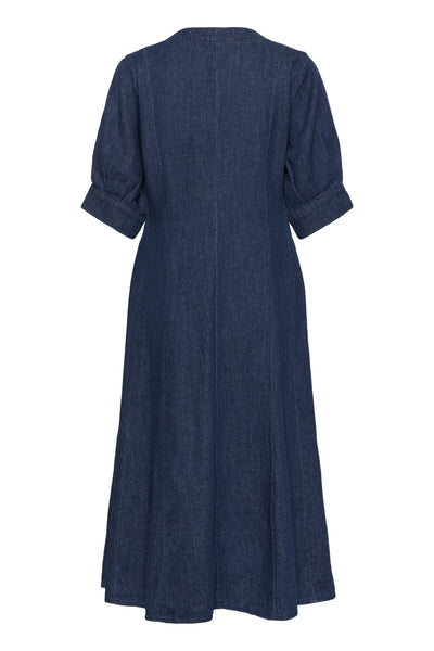 SLChaman Daria Dress Dark Blue Denim - 301728 - 30408962 Thumbnail