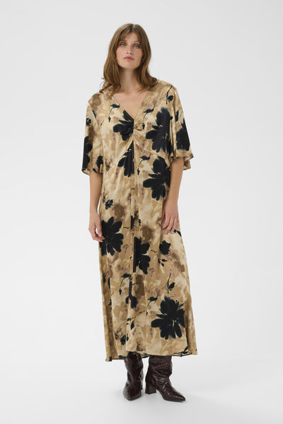 SLRiyan Dress Timberwolf Watercolor Print - - 30408963 Thumbnail