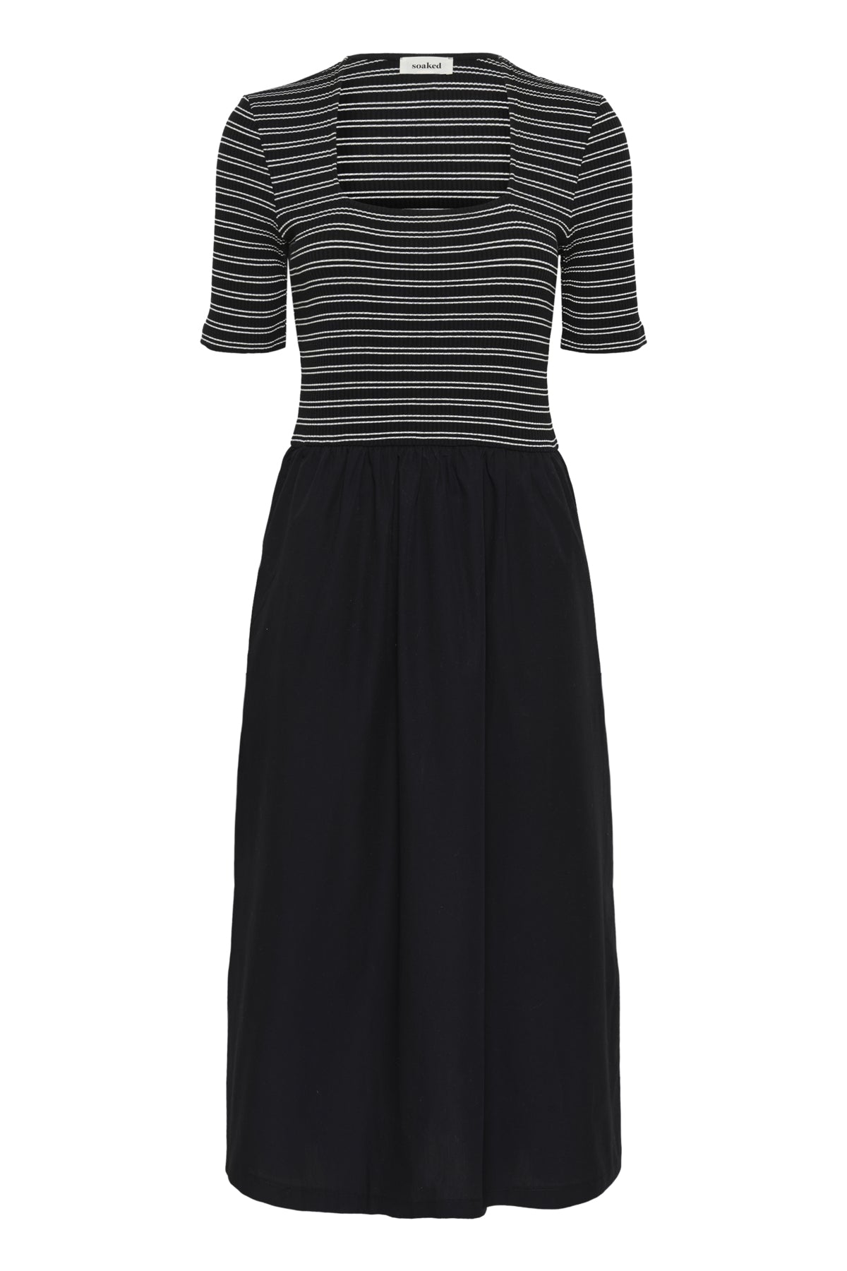 SLSimone Striped Dress SS Black - 194008 - 30408964