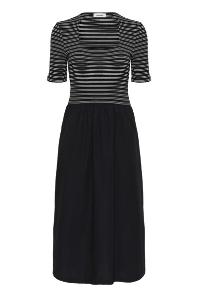 SLSimone Striped Dress SS Black - 194008 - 30408964 Thumbnail