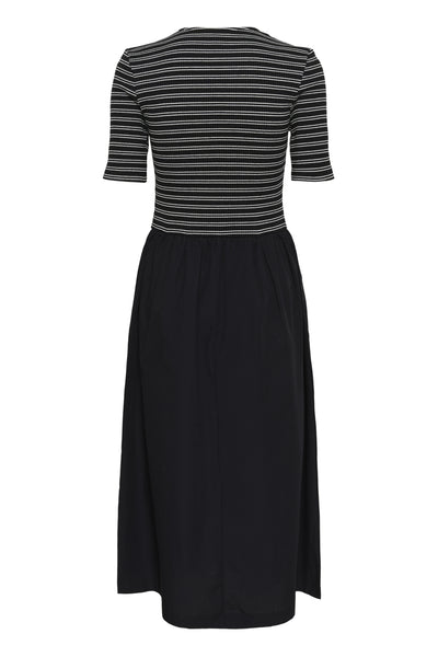 SLSimone Striped Dress SS Black - 194008 - 30408964 Thumbnail