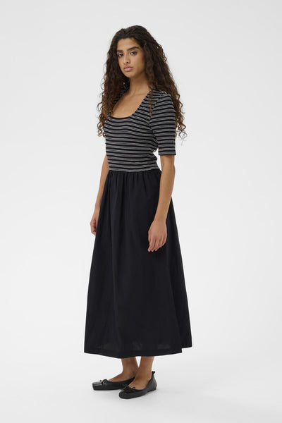 SLSimone Striped Dress SS Black - 194008 - 30408964 Thumbnail