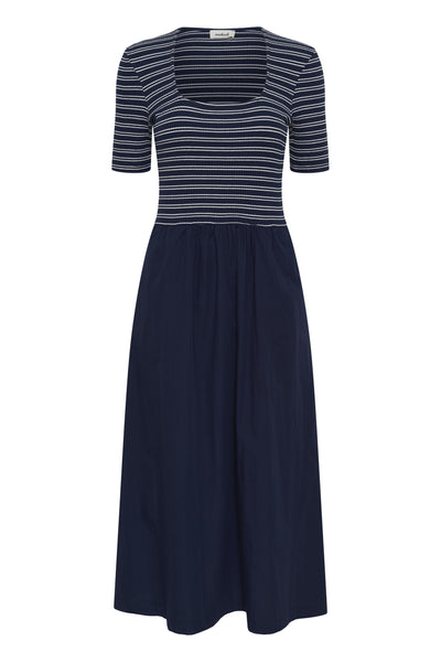 SLSimone Striped Dress SS India Ink - 194019 - 30408964 Thumbnail