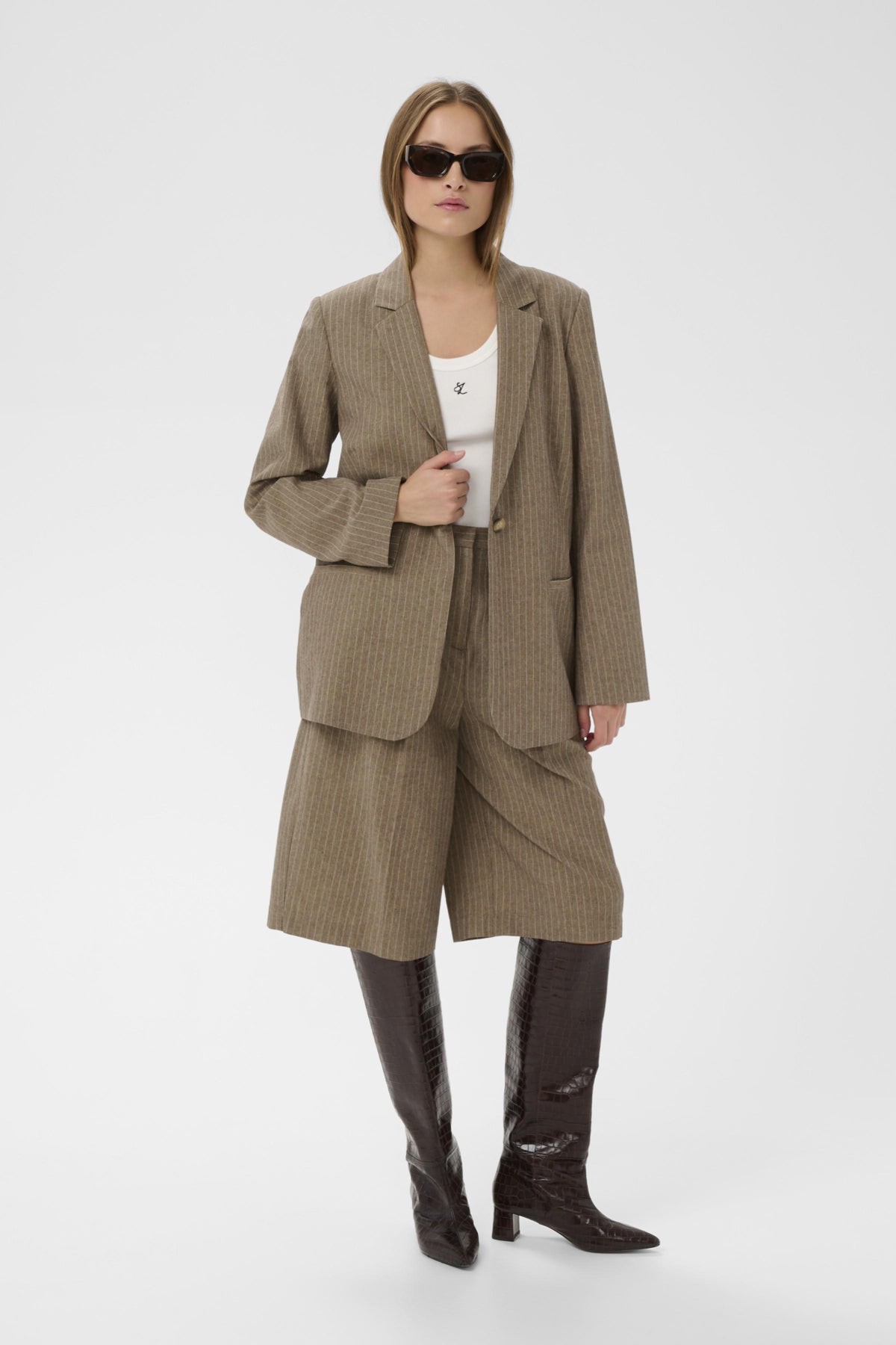 SLGinevra Blazer Cappucino Pin Stripe - 304684 - 30408972