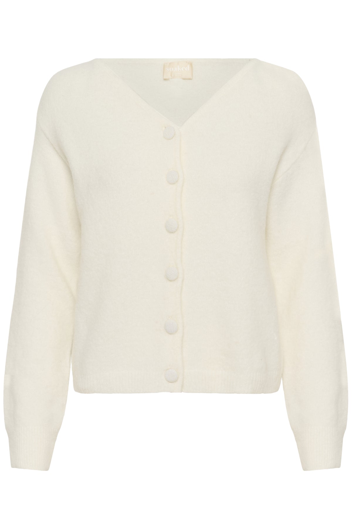 SLAnina V-Neck Cardigan Broken White - 111001 - 30408986