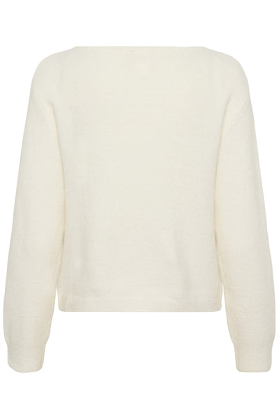 SLAnina V-Neck Cardigan Broken White - 111001 - 30408986 Thumbnail