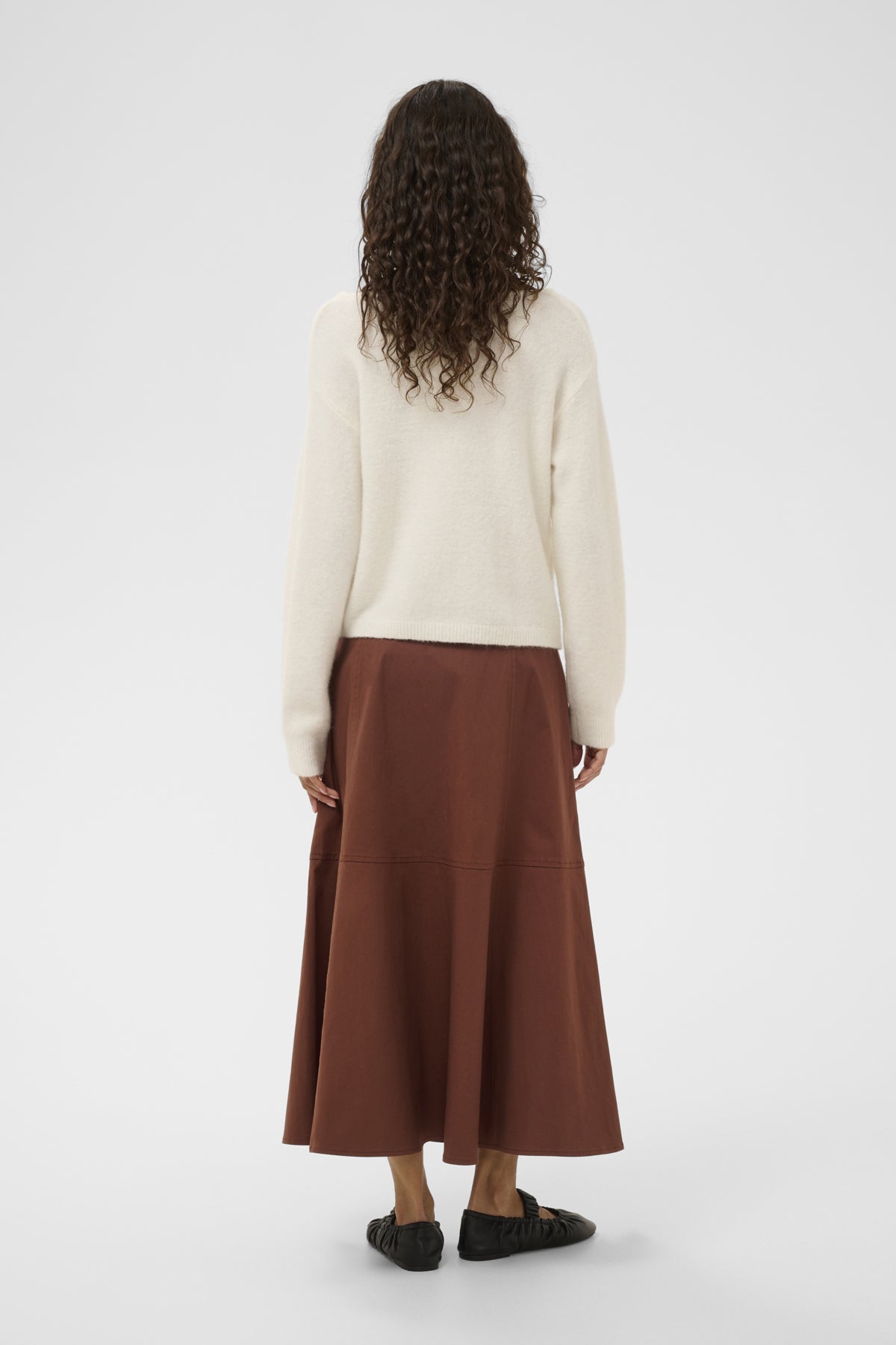 SLAnina V-Neck Cardigan Broken White - 111001 - 30408986