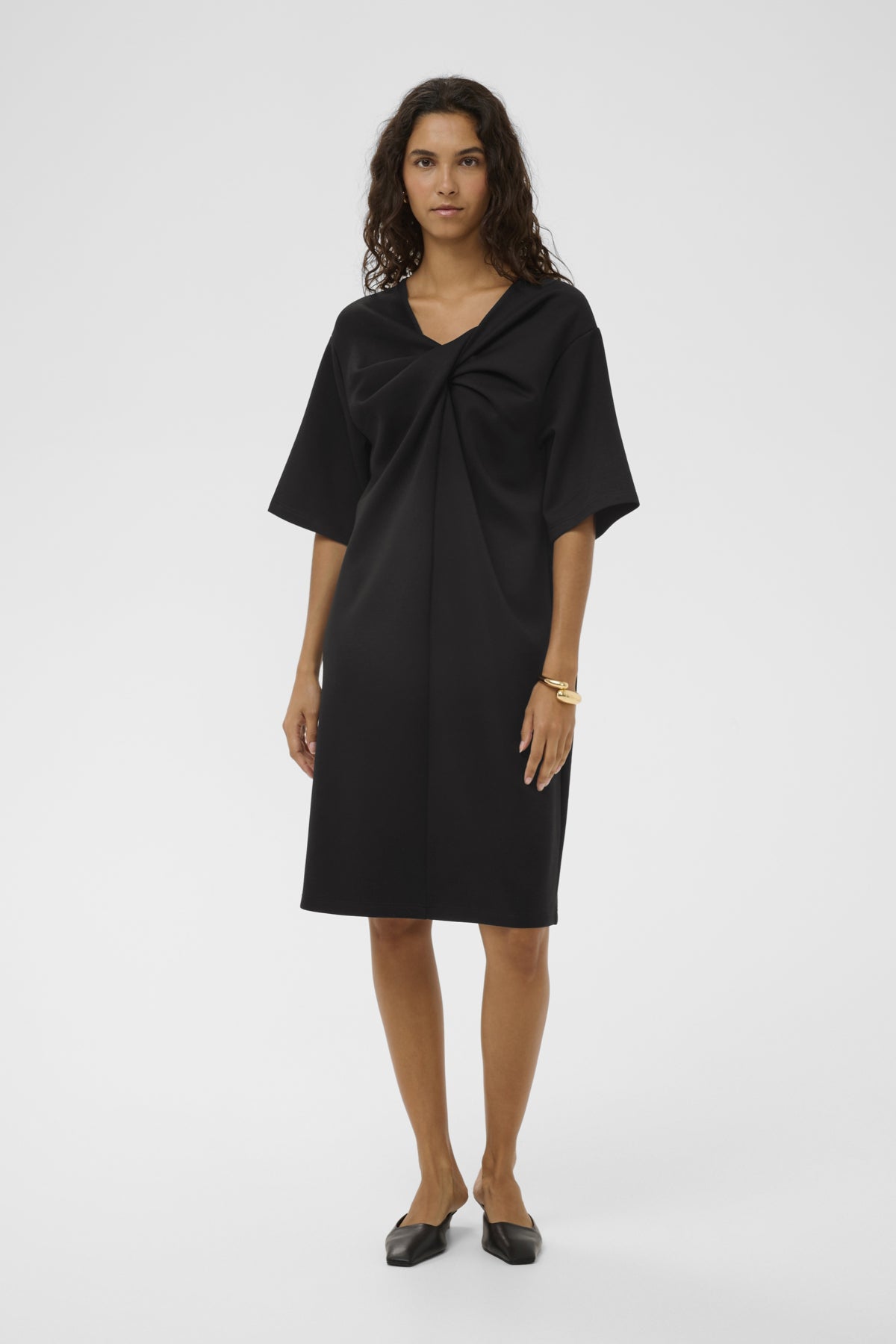 SLMarigold Knot Dress SS Black - 194008 - 30408991