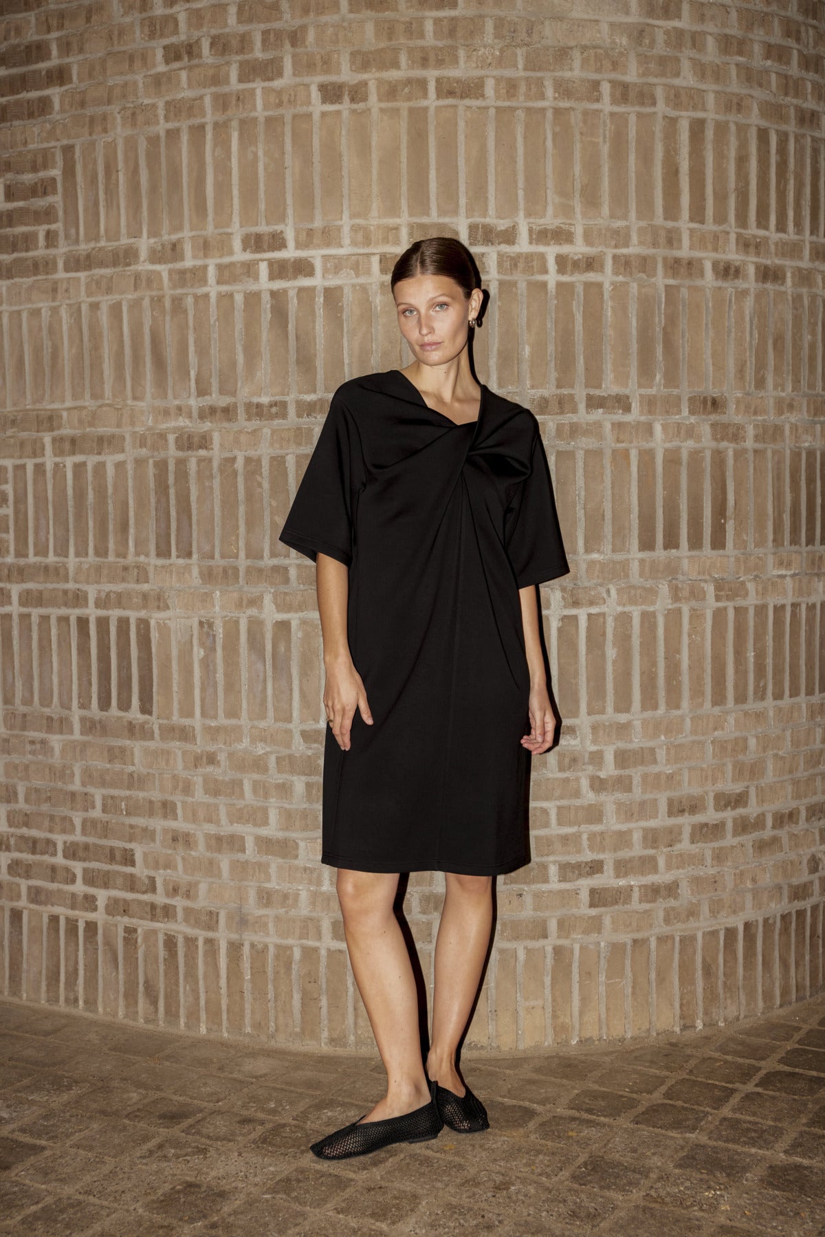 SLMarigold Knot Dress SS Black - 194008 - 30408991