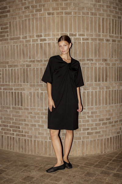 SLMarigold Knot Dress SS Black - 194008 - 30408991 Thumbnail