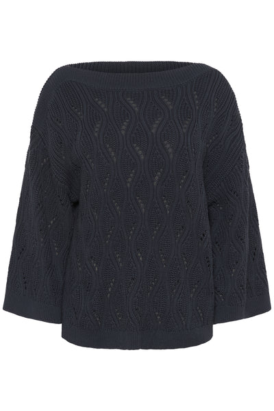 SLRava Nanna Pullover 3/4 India Ink - 194019 - 30409009 Thumbnail