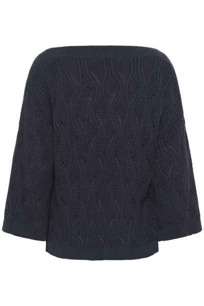 SLRava Nanna Pullover 3/4 India Ink - 194019 - 30409009 Thumbnail