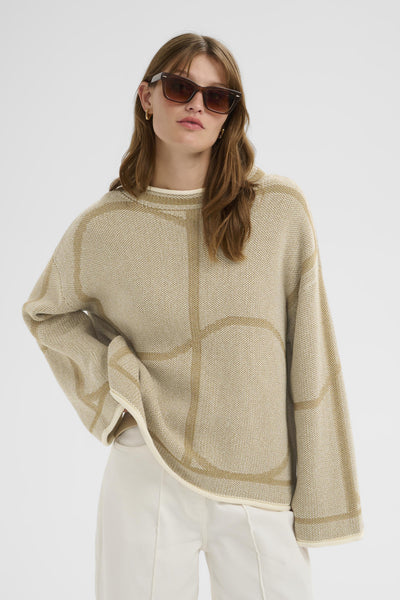 SLRava Mono Pullover Dull Gold - 170935 - 30409010 Thumbnail
