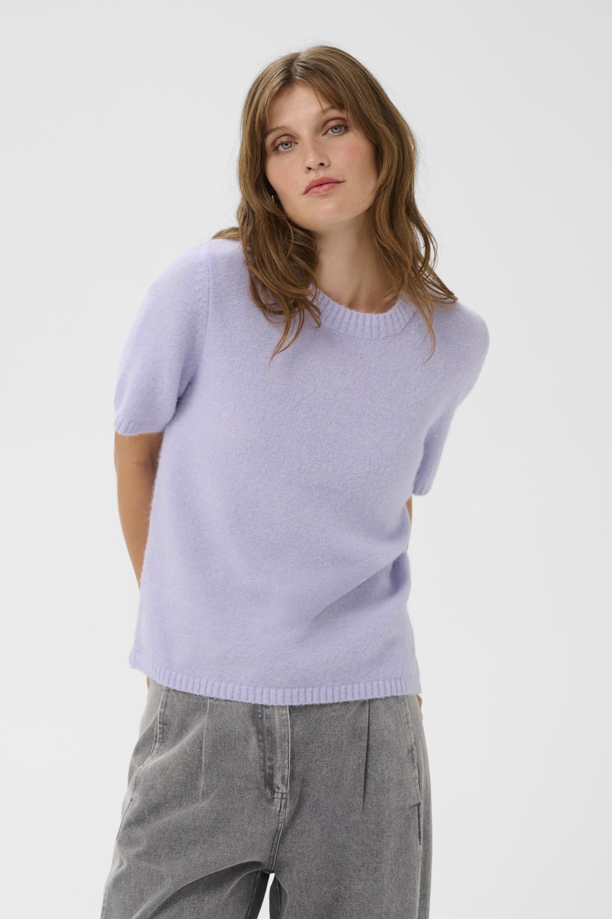 SLAnina Pullover SS Purple Heather - 143911 - 30409013