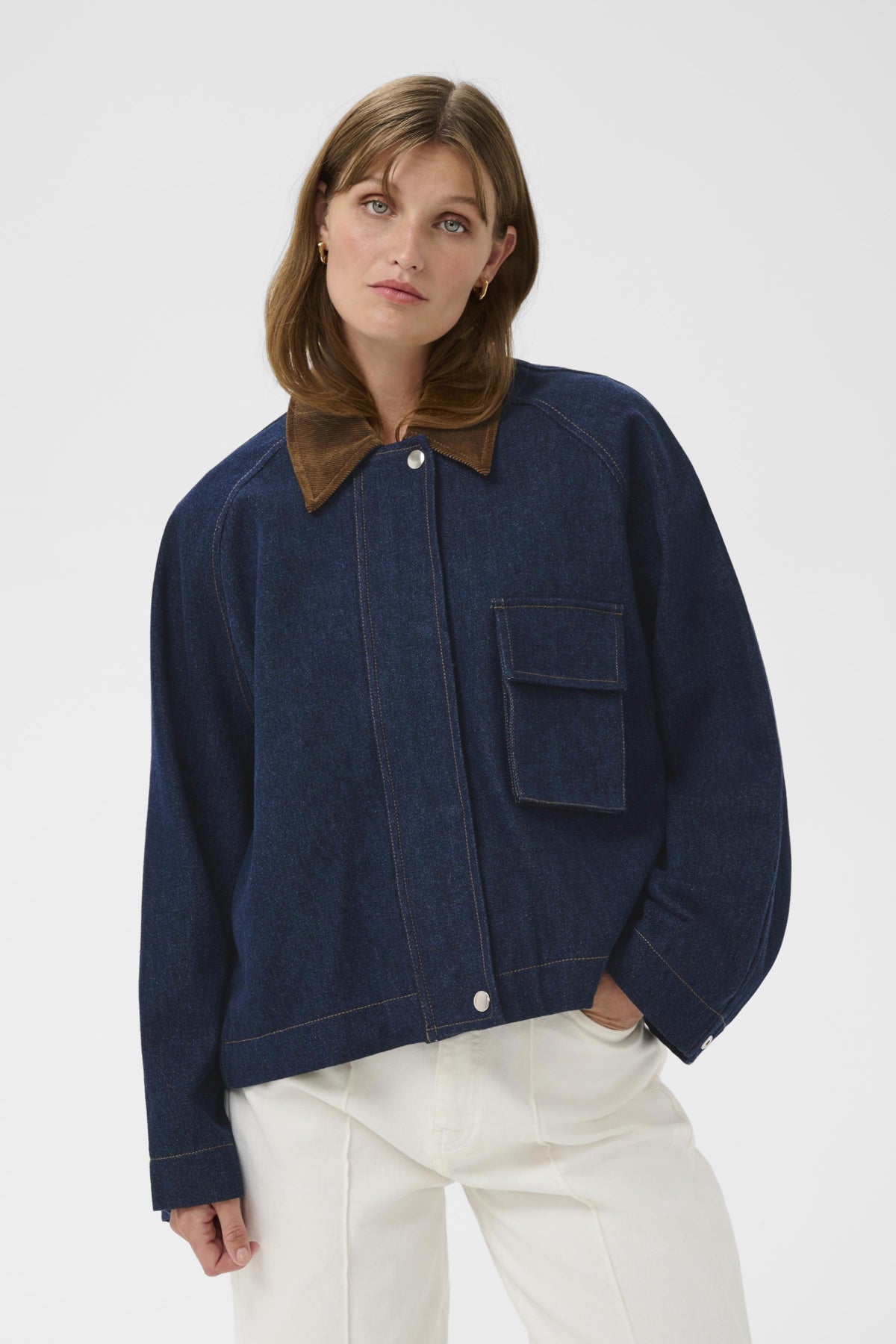 SLJannine Jacket Dark Blue Denim - 301728 - 30409017