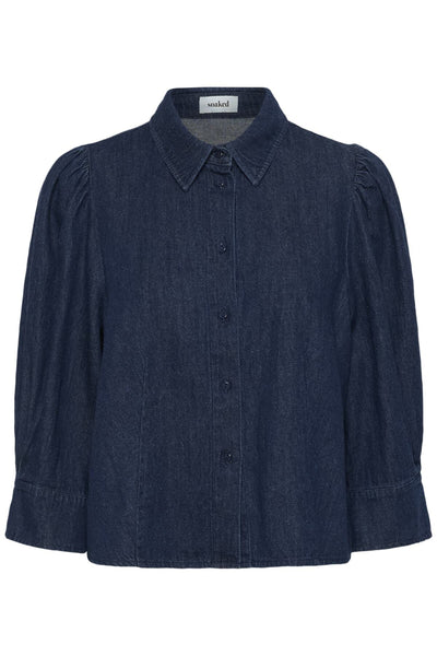 SLChaman Hella Shirt Dark Blue Denim - 301728 - 30409038 Thumbnail