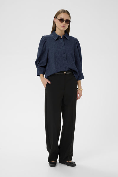 SLChaman Hella Shirt Dark Blue Denim - 301728 - 30409038 Thumbnail