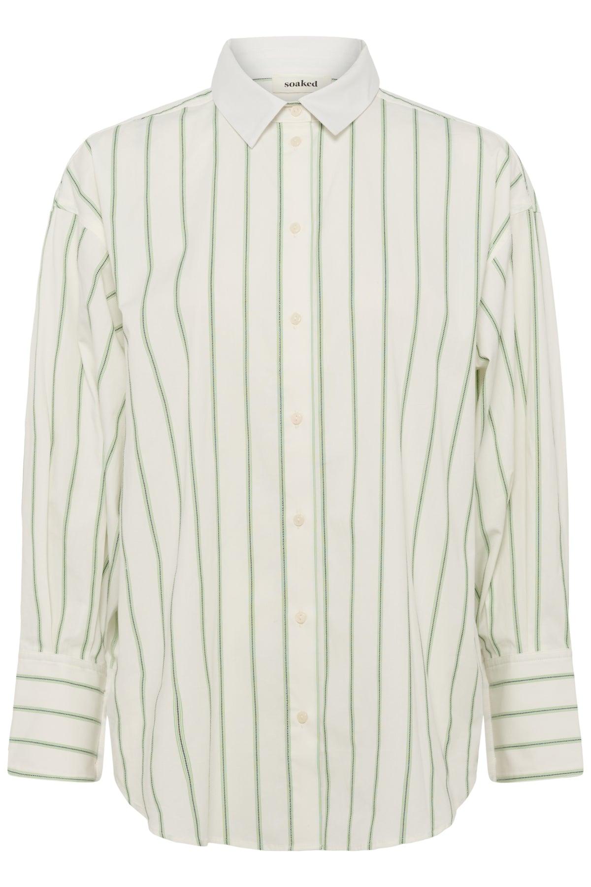 SLNoelle Striped Shirt Vibrant Green and White Stripe - 30409039