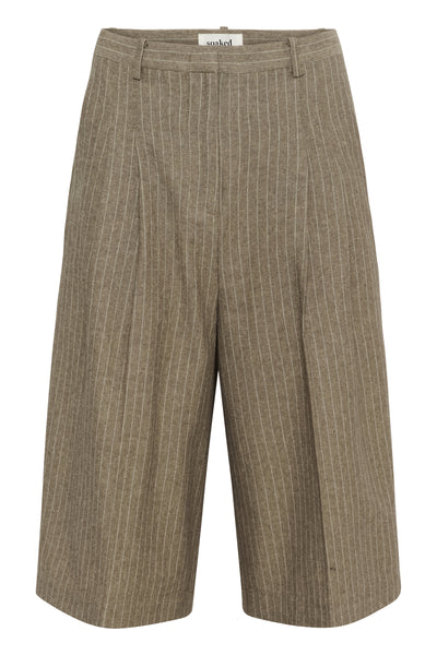 SLGinevra Malika Shorts Cappucino Pin Stripe - 304684 - 30409040 Thumbnail