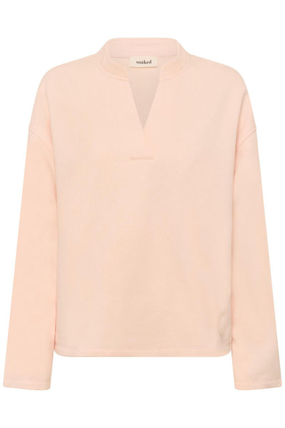 SLRolanda V-Neck Sweatshirt Pearl Blush - 121207 - 30409045 Thumbnail