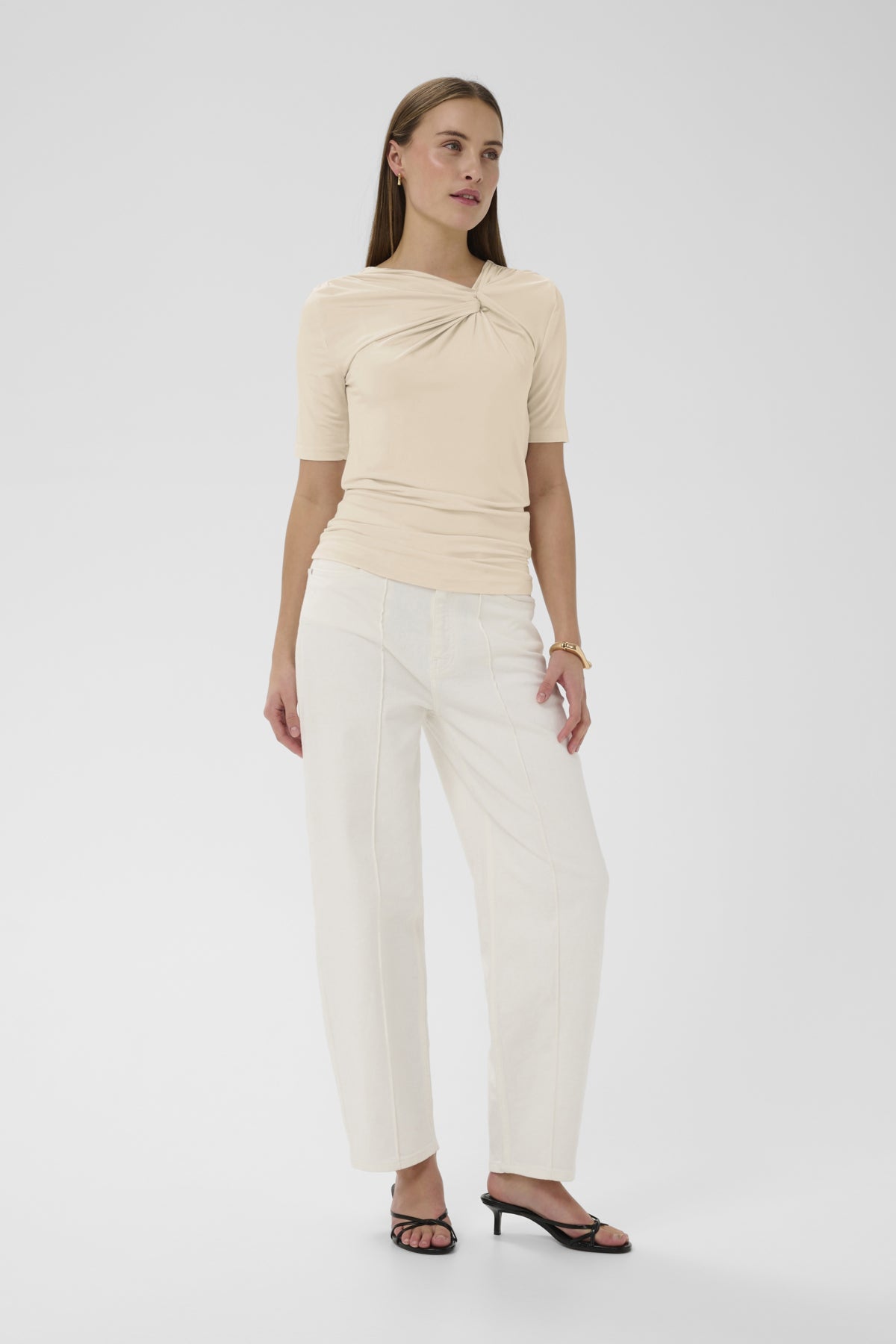 SLClara Bellina Tee Oatmeal - 130401 - 30409051