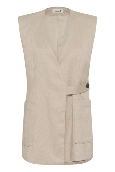 SLSofia Waistcoat White Pepper - 151307 - 30409059 Thumbnail